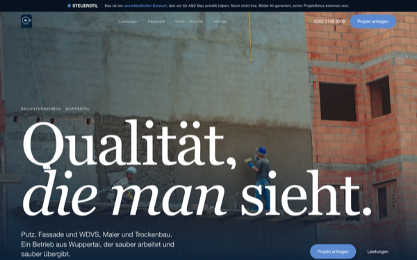 Referenz Bauunternehmen
